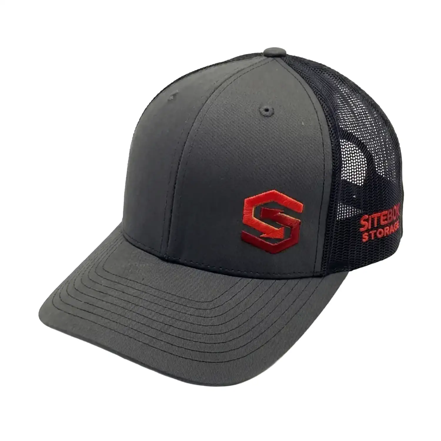 Grey/Black/Red Mesh Hat | SB