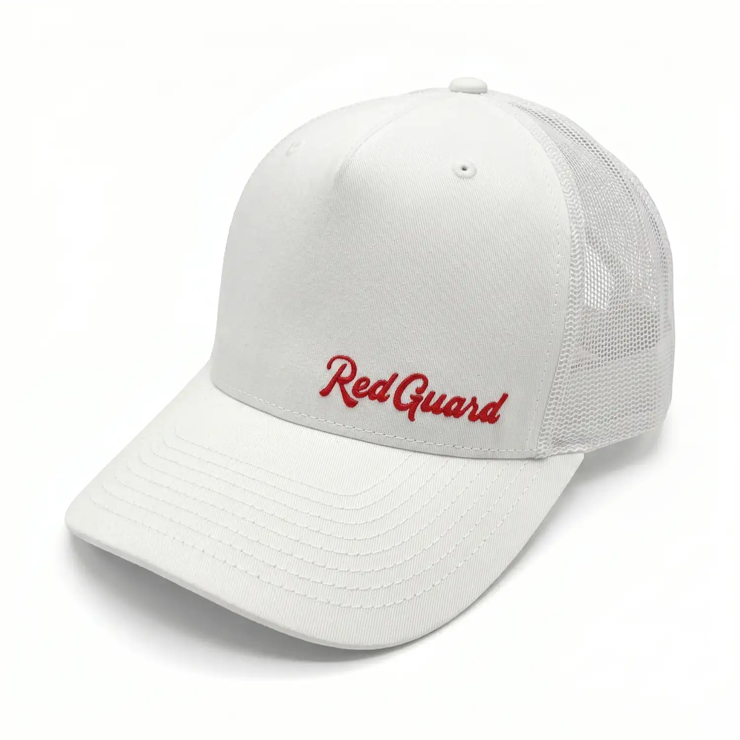 White Script Mesh Hat | RG